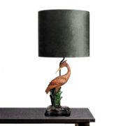 Lámpara de mesa con base de pelícano