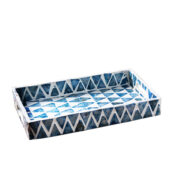 Bandeja decorativa de marquetería